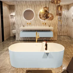 NOBLE Vrijstaand Bad 180x75cm Kleur Clay / Talc -Zalig Baden Verkoopwinkel noble 2 00006