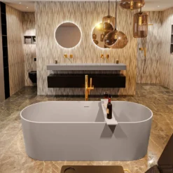 NOBLE Vrijstaand Bad 180x75cm Kleur Smoke / Smoke -Zalig Baden Verkoopwinkel noble 2 00020