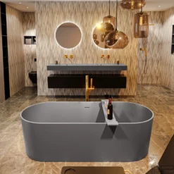 NOBLE Vrijstaand Bad 180x75cm Kleur Dark Grey / Dark Grey 10 NOBLE Vrijstaand Bad 180x75cm Kleur Dark Grey / Dark Grey -Zalig Baden Verkoopwinkel noble 2 00022