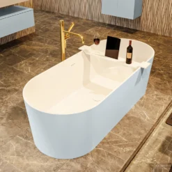 NOBLE Vrijstaand Bad 180x75cm Kleur Clay / Talc -Zalig Baden Verkoopwinkel noble 3 00006