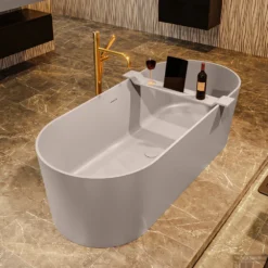 NOBLE Vrijstaand Bad 180x75cm Kleur Smoke / Smoke -Zalig Baden Verkoopwinkel noble 3 00020