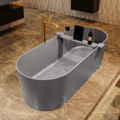 NOBLE Vrijstaand Bad 180x75cm Kleur Dark Grey / Dark Grey 11 NOBLE Vrijstaand Bad 180x75cm Kleur Dark Grey / Dark Grey -Zalig Baden Verkoopwinkel noble 3 00022