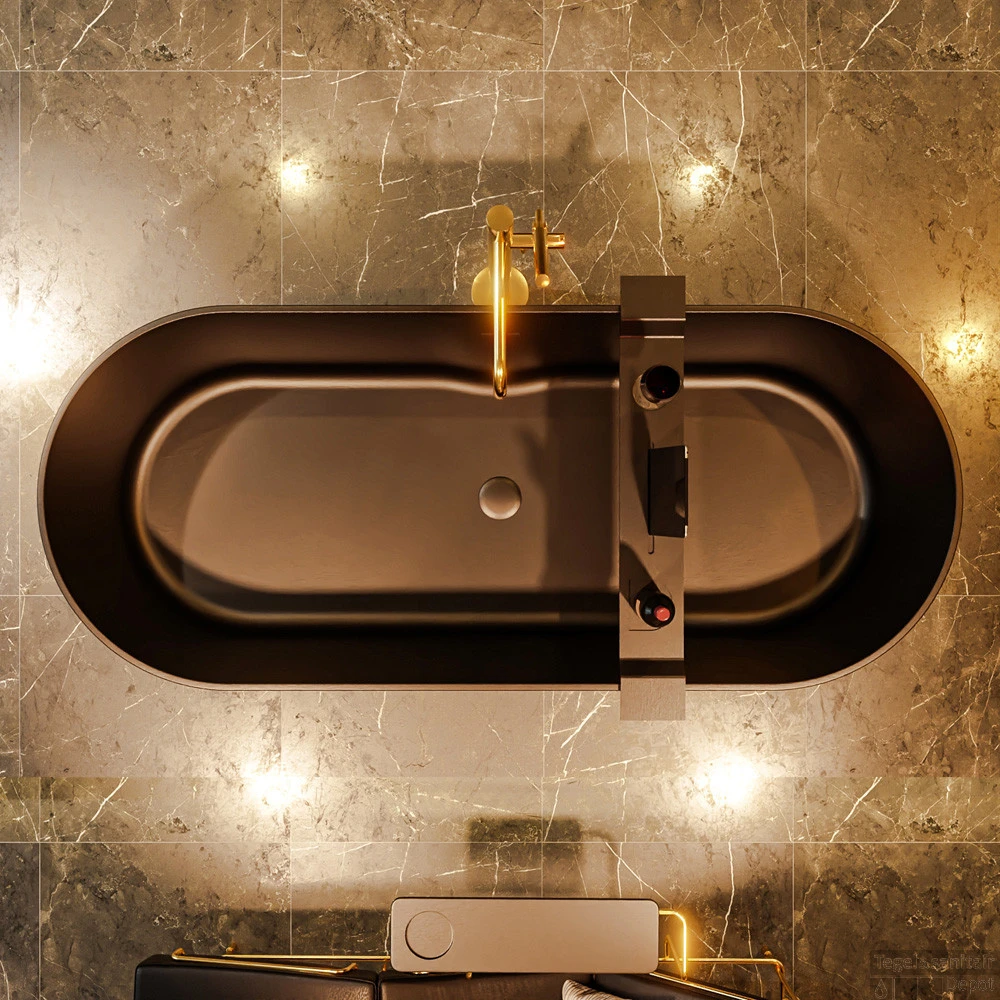 NOBLE Vrijstaand Bad 180x75cm Kleur Urban / Urban 5 NOBLE Vrijstaand Bad 180x75cm Kleur Urban / Urban - Afbeelding 5