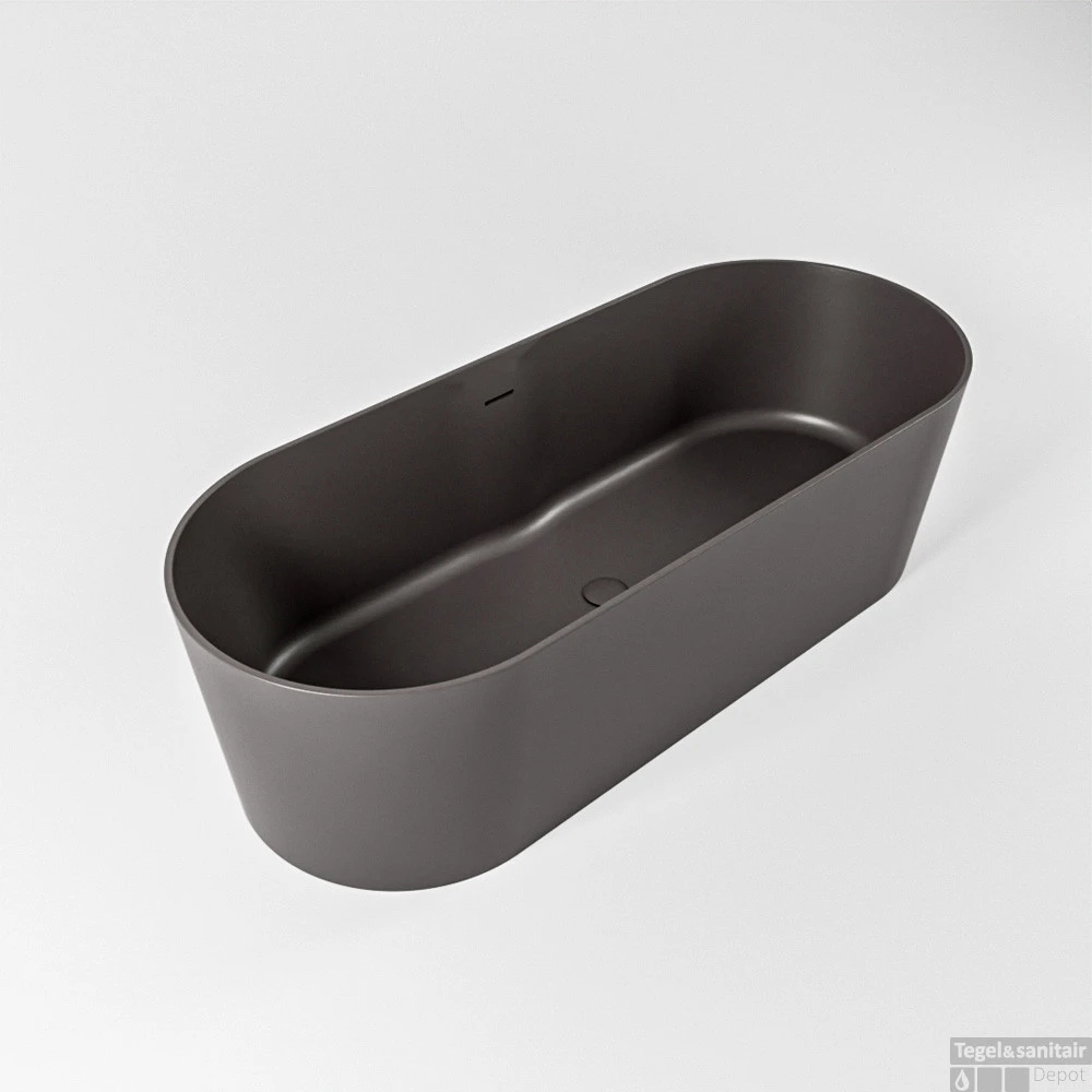 NOBLE Vrijstaand Bad 180x75cm Kleur Dark Grey / Dark Grey 1 NOBLE Vrijstaand Bad 180x75cm Kleur Dark Grey / Dark Grey
