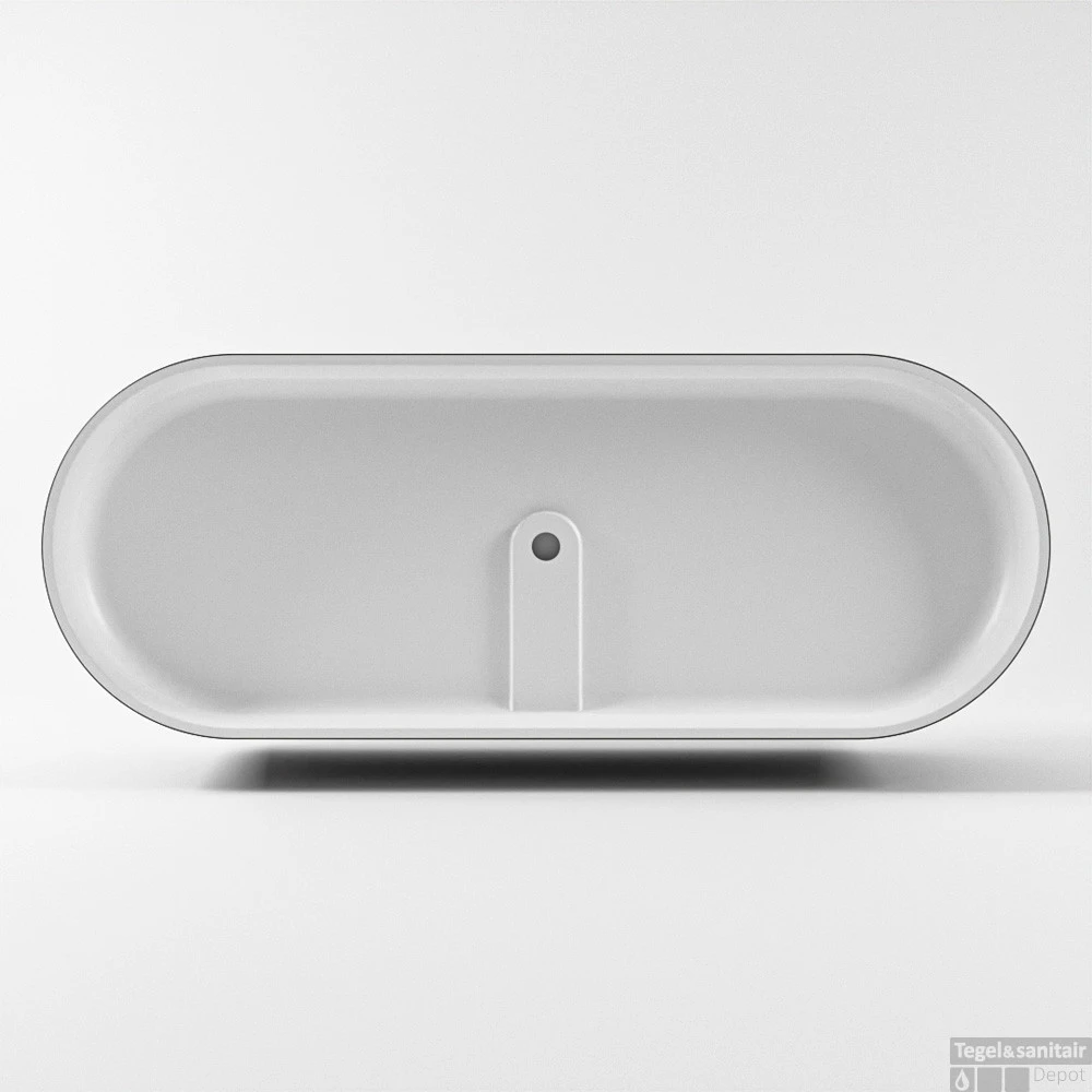 NOBLE Vrijstaand Bad 180x75cm Kleur Dark Grey / Dark Grey 7 NOBLE Vrijstaand Bad 180x75cm Kleur Dark Grey / Dark Grey - Afbeelding 7