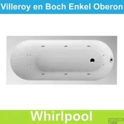 Ligbad Villeroy & Boch Oberon 170x75 Cm Balboa Whirlpool Systeem Enkel