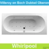 Ligbad Villeroy & Boch Oberon 190x90 Cm Balboa Whirlpool Systeem Dubbel