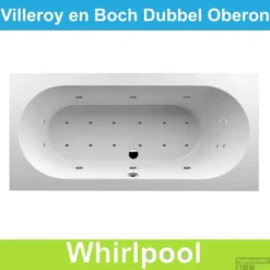 Ligbad Villeroy & Boch Oberon 190x90 Cm Balboa Whirlpool Systeem Dubbel