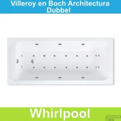 Ligbad Villeroy & Boch Architectura 170x75 Cm Balboa Whirlpool Systeem Dubbel