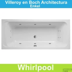 Ligbad Villeroy & Boch Architectura 190x90 Cm Balboa Whirlpool Systeem Enkel