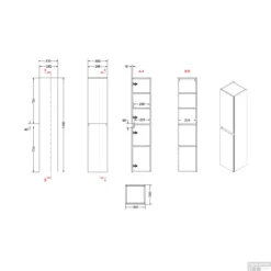 Badmeubelkast Boss & Wessing Pepper Hoge Kast Greeploos 2 Deuren 145x30x30 Cm Mat Antraciet 7 Badmeubelkast Boss & Wessing Pepper Hoge Kast Greeploos 2 Deuren 145x30x30 Cm Mat Antraciet -Zalig Baden Verkoopwinkel pepper hoge kast greeploos 2 deuren 145x30x30 cm tech 2