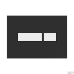 Plieger Flair Bedieningsplaat DF Flair Glanzend Zwart/Wit