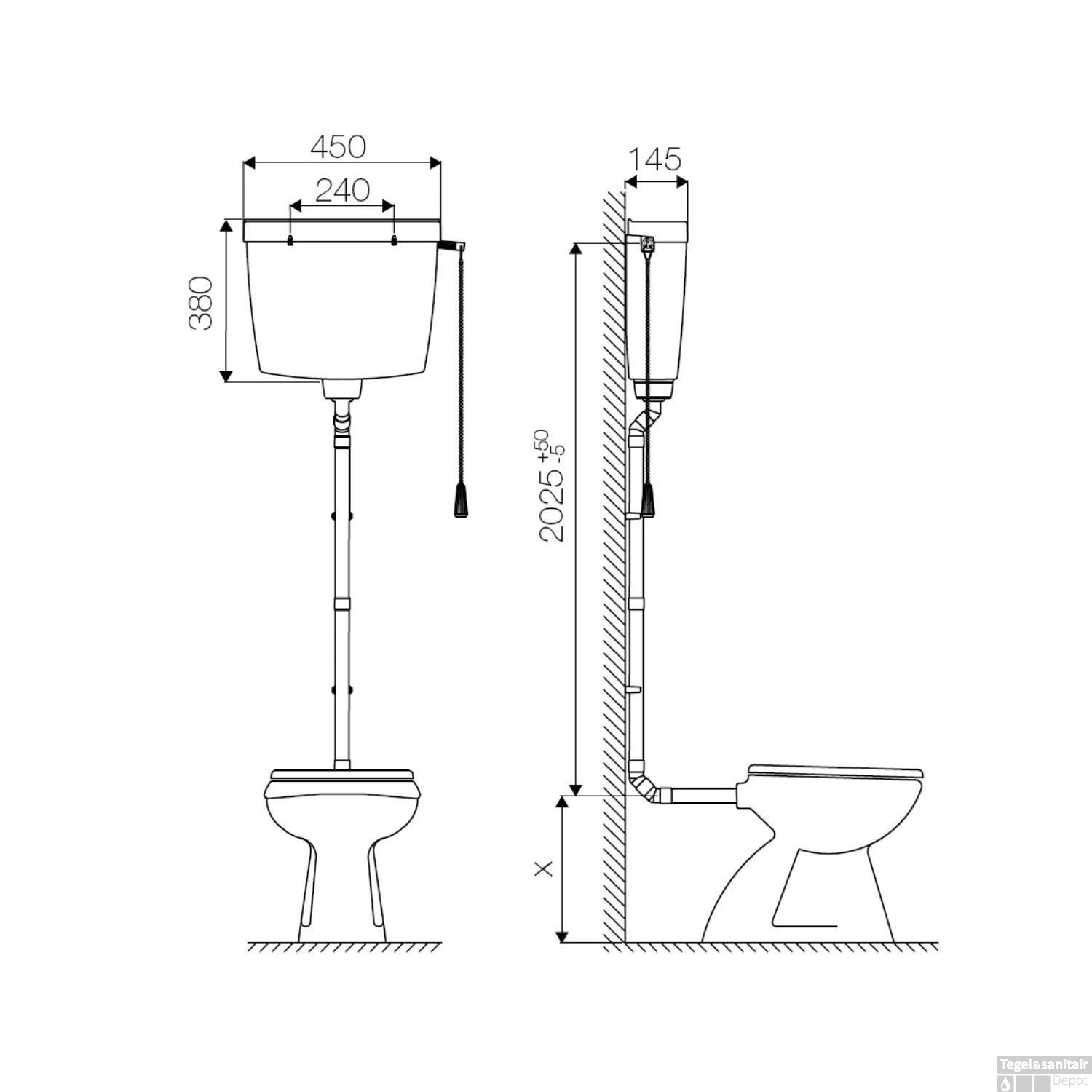 Reservoir Go By Van Marcke Opbouw Met Trekketting Kunststof 2 Reservoir Go By Van Marcke Opbouw Met Trekketting Kunststof - Afbeelding 2