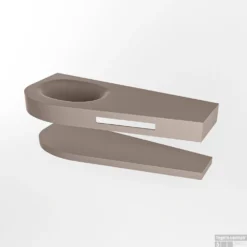 MONDIAZ RIVA 120cm Wastafel Met Planchet Kleur Smoke. Wastafel DULCET Links 1 Kraangaten Kleur Smoke. -Zalig Baden Verkoopwinkel riva planchet smoke dulcet smoke google 5 0008