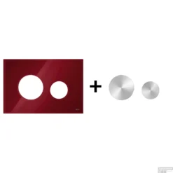 Drukplaat Front En Toetsen TECE Loop Voor WC-Bediening Glas Robijnrood 19 Drukplaat Front En Toetsen TECE Loop Voor WC-Bediening Glas Robijnrood -Zalig Baden Verkoopwinkel robijnrood geborsteldrvs