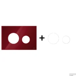 Drukplaat Front En Toetsen TECE Loop Voor WC-Bediening Glas Robijnrood 14 Drukplaat Front En Toetsen TECE Loop Voor WC-Bediening Glas Robijnrood -Zalig Baden Verkoopwinkel robijnrood wit