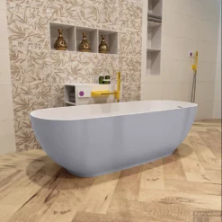 ROCK Vrijstaand Bad 170x70cm Kleur Cale / Talc -Zalig Baden Verkoopwinkel rock 3 00008