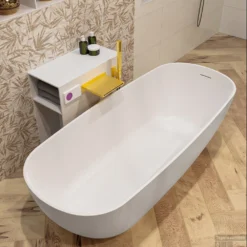 ROCK Vrijstaand Bad 170x70cm Kleur Linen / Talc 16 ROCK Vrijstaand Bad 170x70cm Kleur Linen / Talc -Zalig Baden Verkoopwinkel rock 5 00004