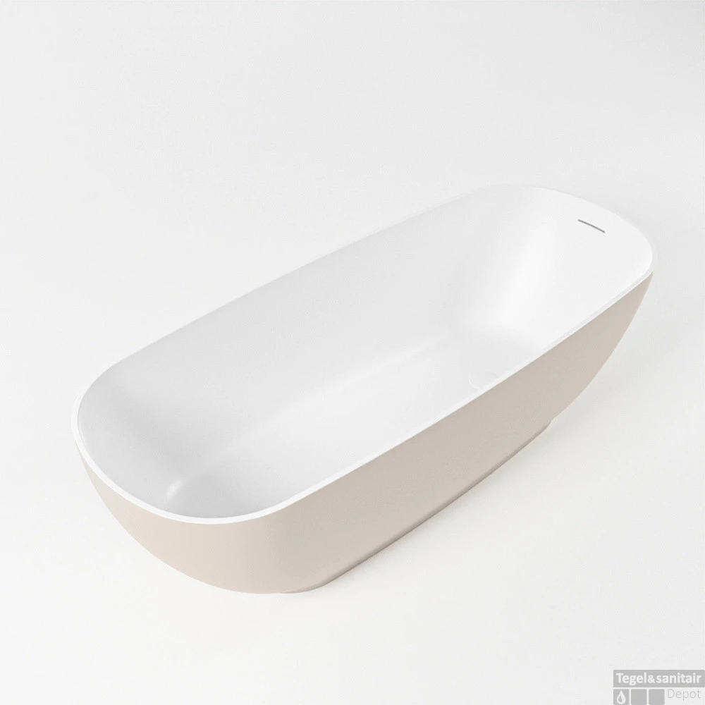 ROCK Vrijstaand Bad 170x70cm Kleur Linen / Talc 1 ROCK Vrijstaand Bad 170x70cm Kleur Linen / Talc