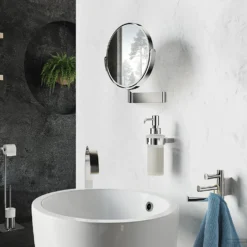 Ronde Make-Up Spiegel Smedbo Outline 26x17cm Chroom