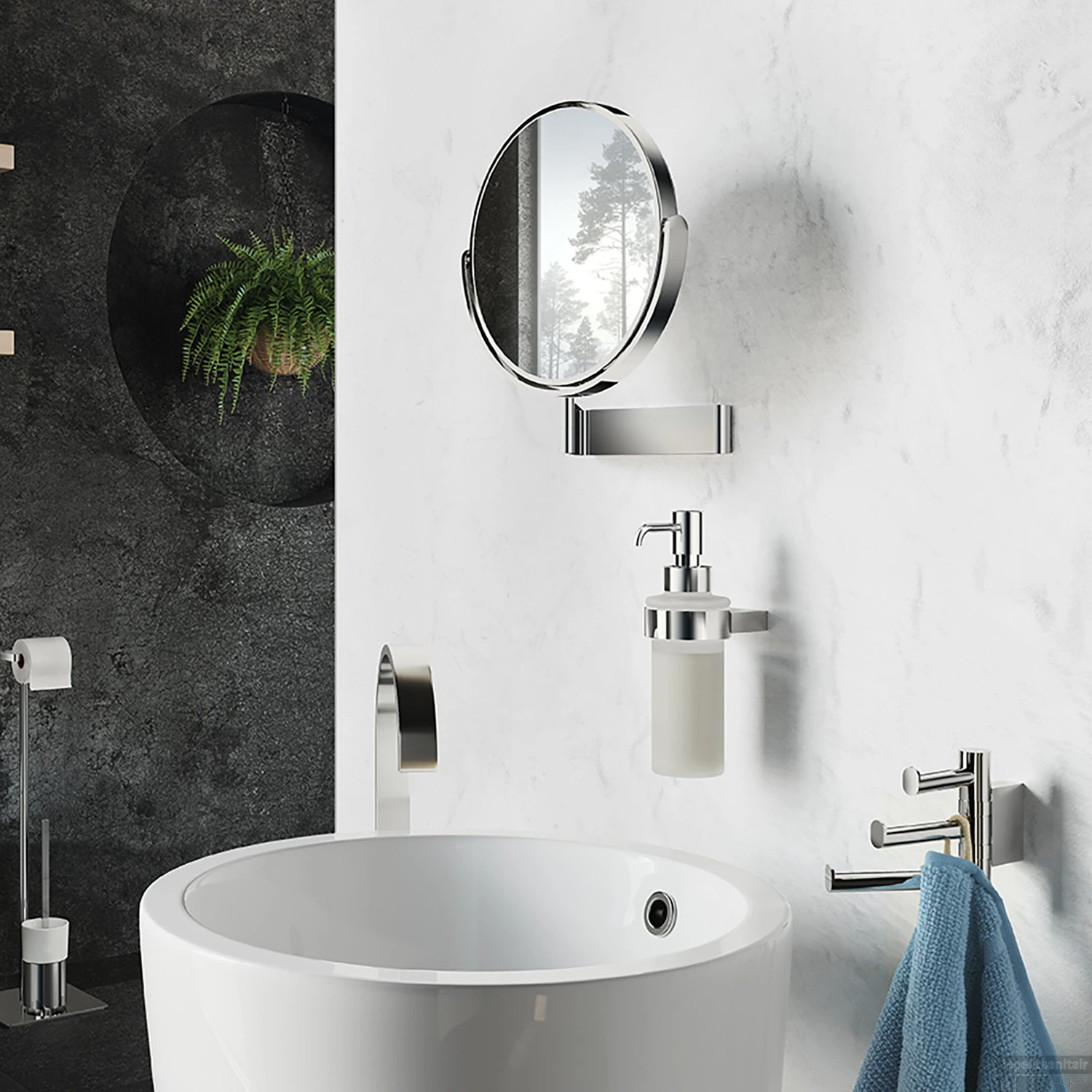 Ronde Make-Up Spiegel Smedbo Outline 26x17cm Chroom 1 Ronde Make-Up Spiegel Smedbo Outline 26x17cm Chroom