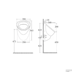 Sanicare Saniwell Urinoir Met Sifon (Boveninlaat / Achterafvoer) Wit 5 Sanicare Saniwell Urinoir Met Sifon (Boveninlaat / Achterafvoer) Wit -Zalig Baden Verkoopwinkel sanicare saniwell urinoir met sifon wit sk2670 dl tech