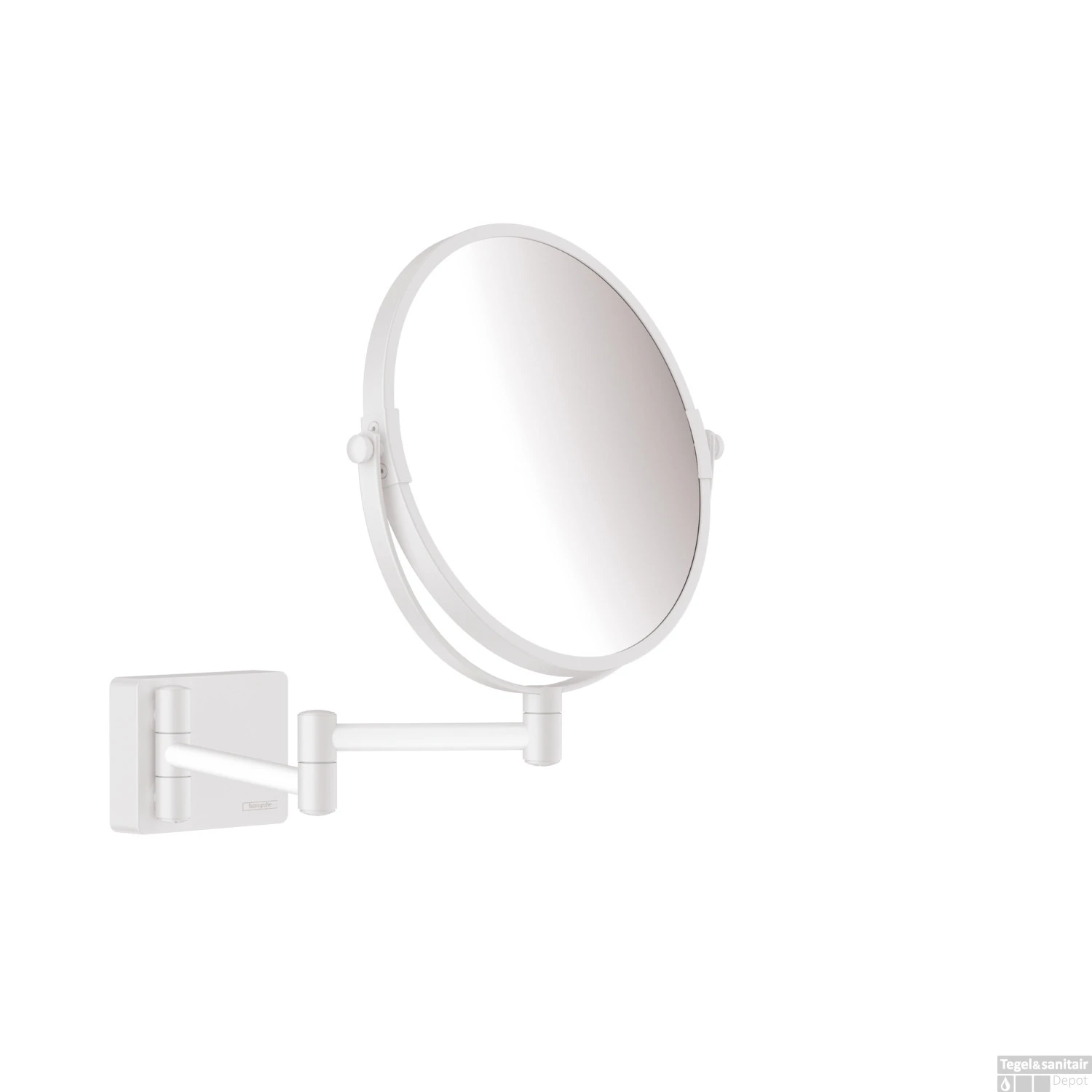 Scheerspiegel AddStoris HansGrohe Mat Wit 1 Scheerspiegel AddStoris HansGrohe Mat Wit