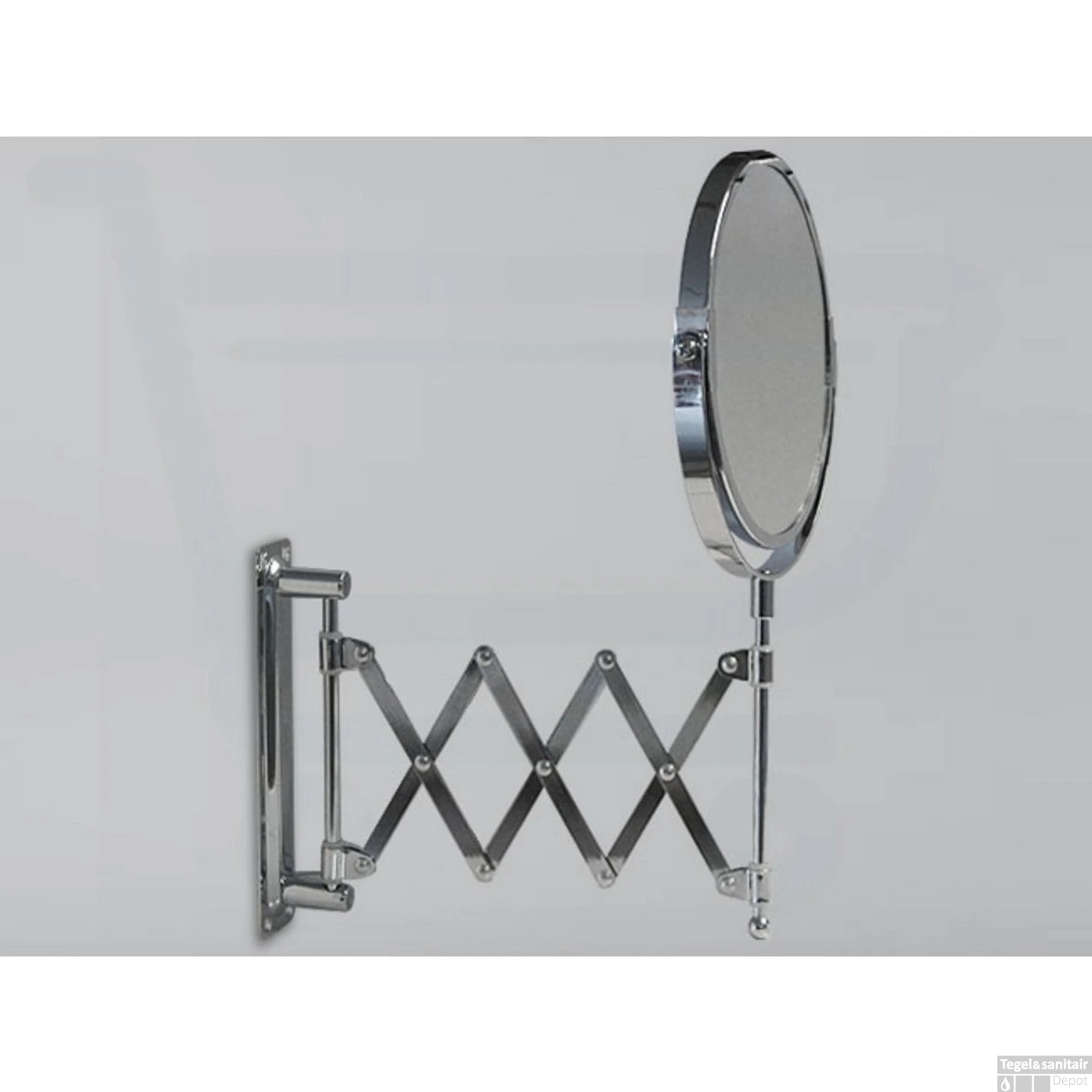 Scheerspiegel Boss & Wessing Rond 20 Cm Chroom 2 Scheerspiegel Boss & Wessing Rond 20 Cm Chroom - Afbeelding 2