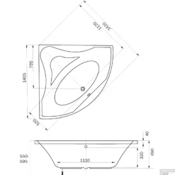 Sealskin Ligbad Glamour Hoekbad 140x140 Cm Wit -Zalig Baden Verkoopwinkel sealskin ligbad glamour hoekbad 140x140 cm wit tech 1
