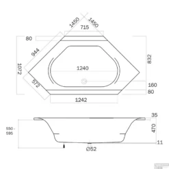 Sealskin Ligbad Senso Slimfit 145x145 Cm Wit -Zalig Baden Verkoopwinkel sealskin ligbad senso slimfit 145x145 cm wit tech
