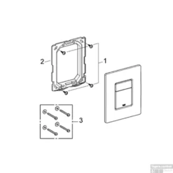 Grohe Skate Cosmopolitan Bedieningsplaat Sl Dual Flush Mat Chroom -Zalig Baden Verkoopwinkel skate cosmopolitan matchroom 38732p00 1