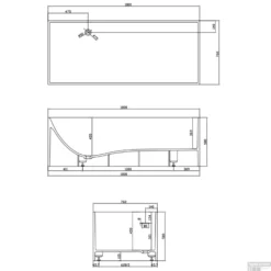 Ligbad Vrijstaand Ideavit Solidstar 180x76x58 Cm Solid Surface Mat Wit -Zalig Baden Verkoopwinkel smd278612 tech
