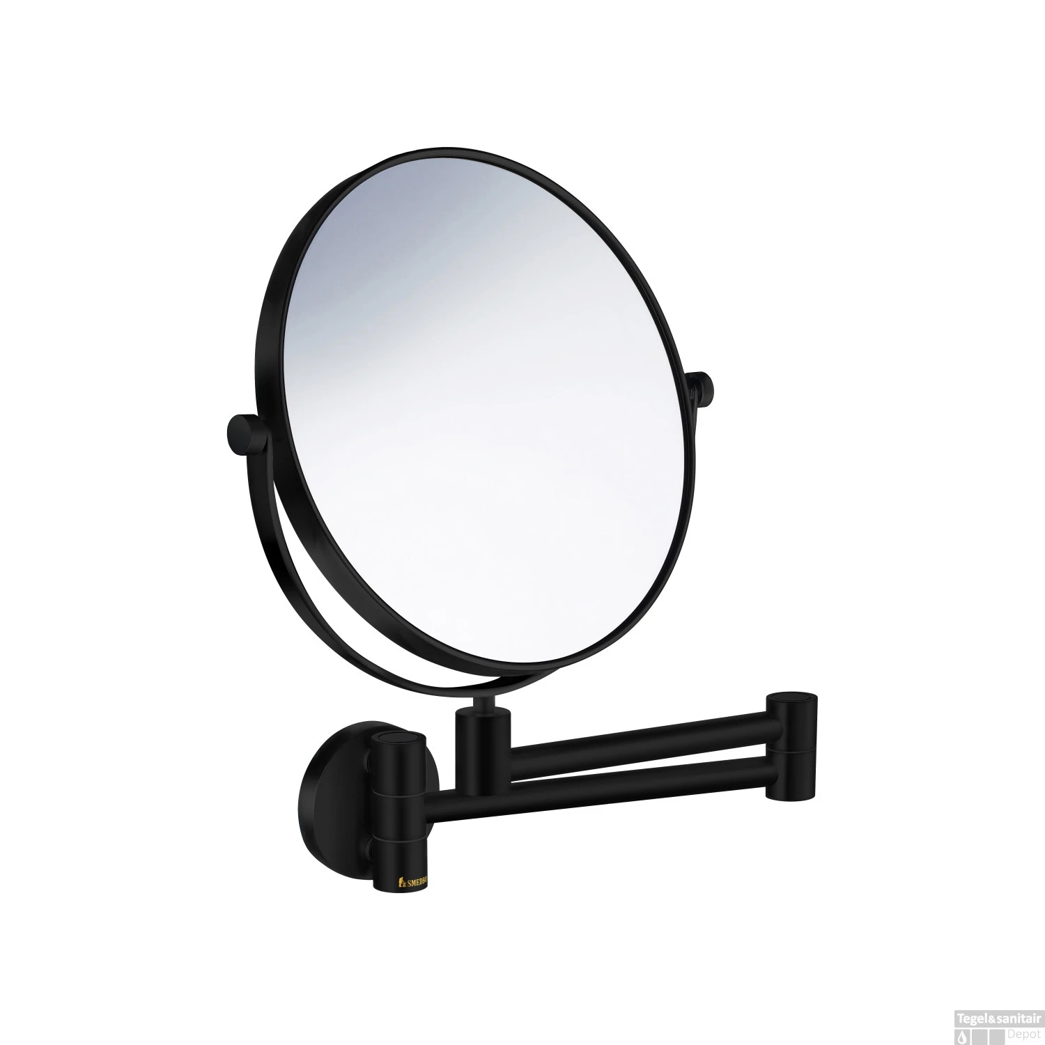 Smedbo Vergrootspiegel Draaibaar Diameter 20 Cm Messing Mat Zwart 1 Smedbo Vergrootspiegel Draaibaar Diameter 20 Cm Messing Mat Zwart