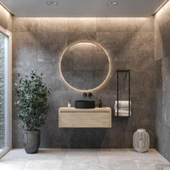 Spiegel Boss & Wessing Star Rond Met LED 40 Cm Koper Rose -Zalig Baden Verkoopwinkel spiegel boss wessing star rond met led 40 cm koper rose sfeer2