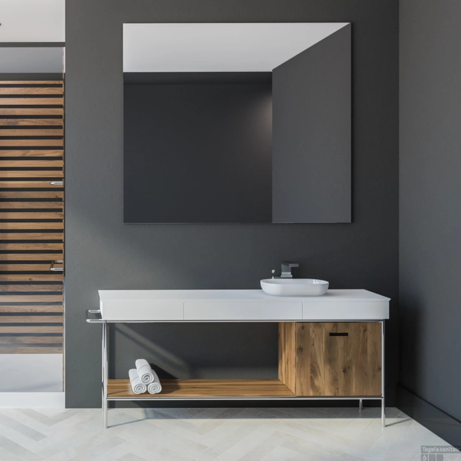 Spiegel Gliss Design Basic Zonder Verlichting 60cm 1 Spiegel Gliss Design Basic Zonder Verlichting 60cm