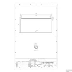 Spiegel Gliss Design Horizontaal Led Standaard Verlichting 140cm -Zalig Baden Verkoopwinkel spiegel gliss design horizontaal led standaard verlichting 140 tech