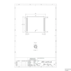 Spiegel Gliss Design Verticaal Led Standaard Dubbele LED Verlichting 90cm 6 Spiegel Gliss Design Verticaal Led Standaard Dubbele LED Verlichting 90cm -Zalig Baden Verkoopwinkel spiegel gliss design verticaal led standaard dubbele led verlichting 90 tech