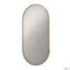 Spiegel Ink SP20 Ovaal In Stalen Kader 60 X 4 X 120 Cm Mat Goud