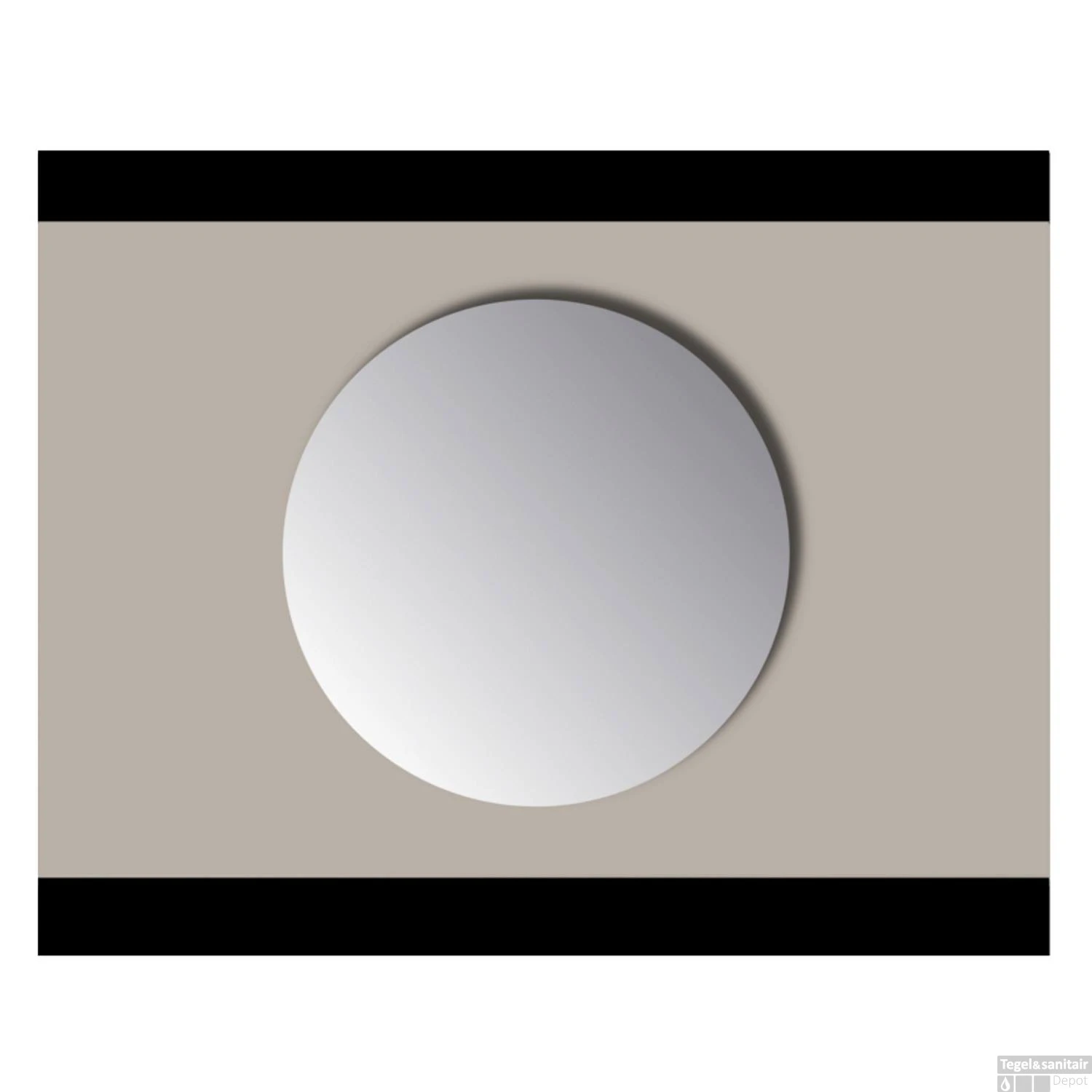 Spiegel Rond Sanicare Q-mirrors Zonder Omlijsting 70 Cm PP Geslepen