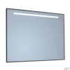 Spiegel Sanicare Q-Mirrors 80x70 Cm Vierkant Met Aan De Bovenkant LED Cold White, Omlijsting Aluminium Incl. Ophangmateriaal