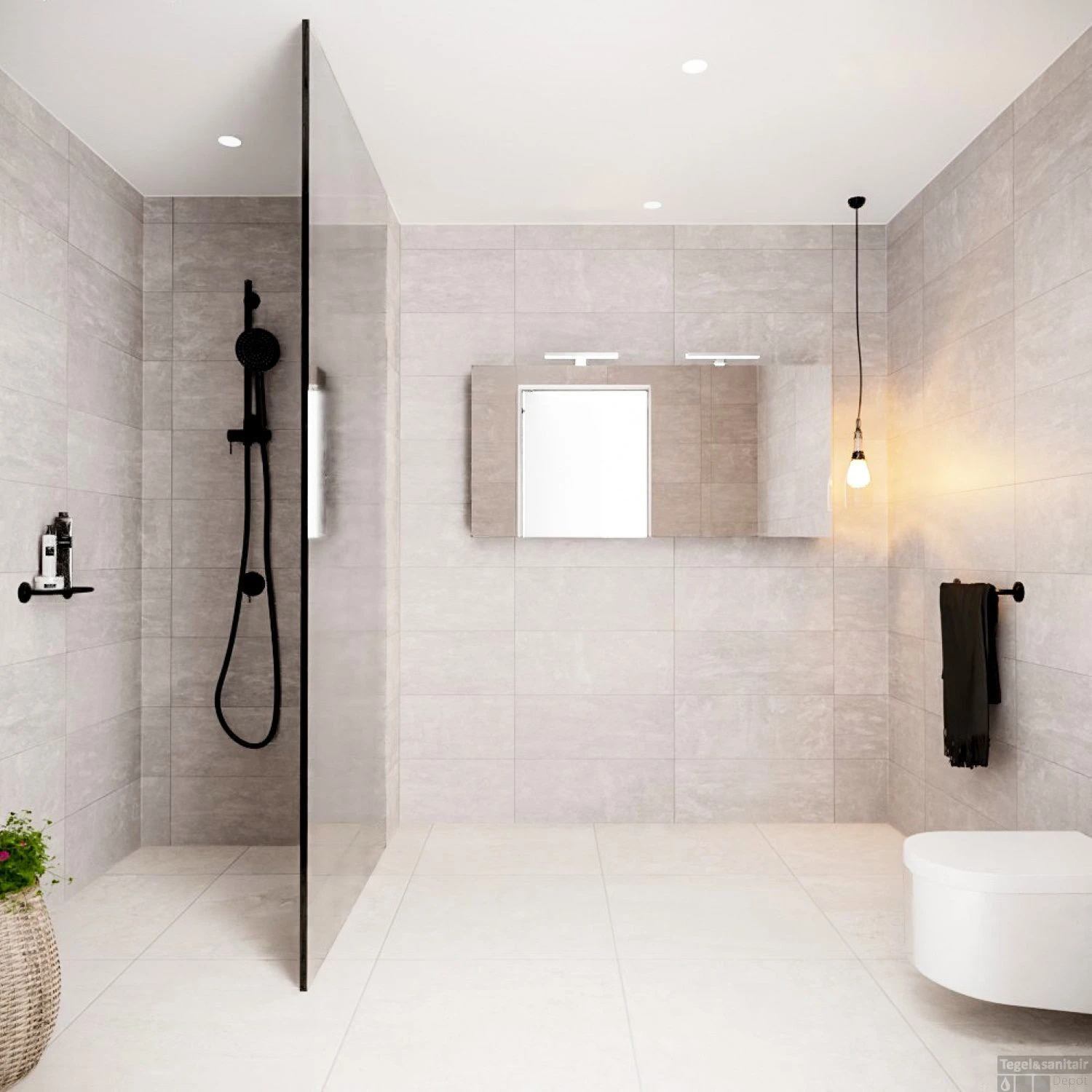 Spiegelkast Boss & Wessing Cube 150x70x16 Cm Mat Zwart Urban (3 Deuren) 4 Spiegelkast Boss & Wessing Cube 150x70x16 Cm Mat Zwart Urban (3 Deuren) - Afbeelding 4