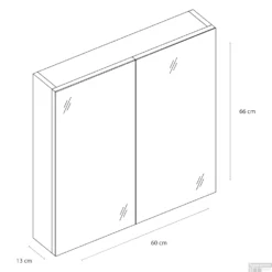 Spiegelkast Differnz Somero 60 Cm Antraciet -Zalig Baden Verkoopwinkel spiegelkast differnz somero 60 cm antraciet tech