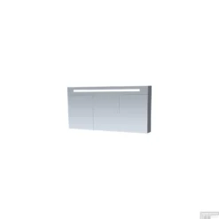 Spiegelkast Double Face Exclusive Line 140cm Hoogglans Grijs