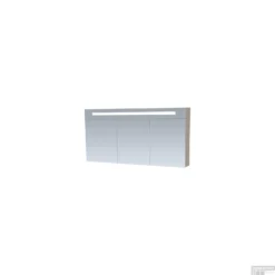Spiegelkast Double Face Exclusive Line 140cm Hoogglans Taupe