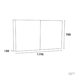 Spiegelkast Dual Exclusive Line 120cm Black Wood -Zalig Baden Verkoopwinkel spiegelkast dual exclusive line 120cm tech 5