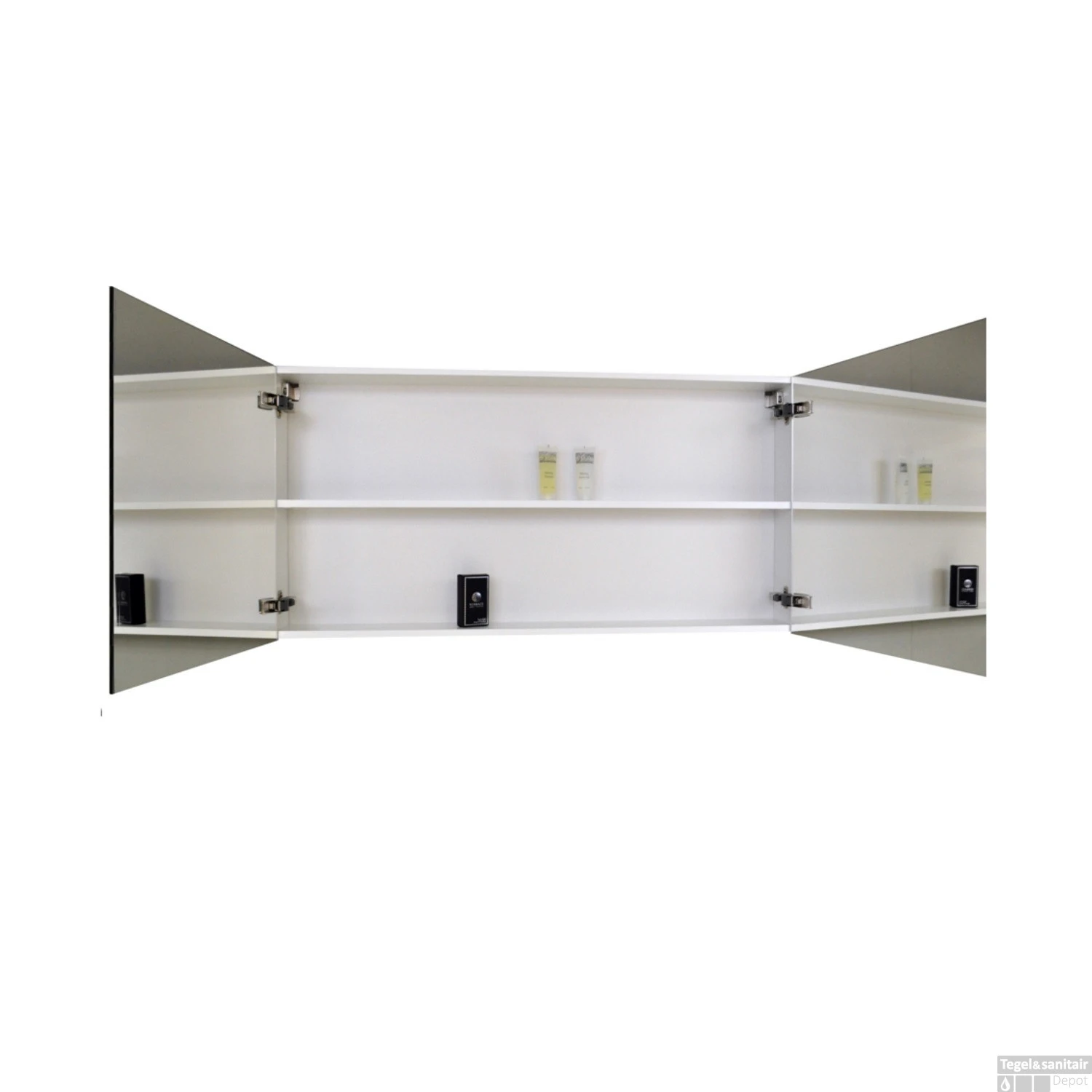 Spiegelkast Sanicare Qlassics 70 Cm 2 Deuren Hoogglans Wit 2 Spiegelkast Sanicare Qlassics 70 Cm 2 Deuren Hoogglans Wit - Afbeelding 2