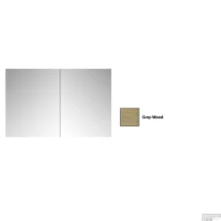 Spiegelkast Sanicare Qlassics 100 Cm 2 Deuren Grey-Wood -Zalig Baden Verkoopwinkel spiegelkast sanicare qlassics 100 cm 2 deuren grey wood detail2