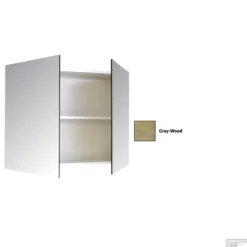 Spiegelkast Sanicare Qlassics 100 Cm 2 Deuren Grey-Wood -Zalig Baden Verkoopwinkel spiegelkast sanicare qlassics 100 cm 2 deuren grey wood detail4