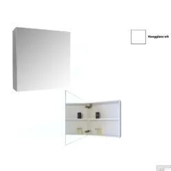 Spiegelkast Sanicare Qlassics 60 Cm 1 Deur Hoogglans Wit 7 Spiegelkast Sanicare Qlassics 60 Cm 1 Deur Hoogglans Wit -Zalig Baden Verkoopwinkel spiegelkast sanicare qlassics 60 cm 1 deur hoogglans wit detail1