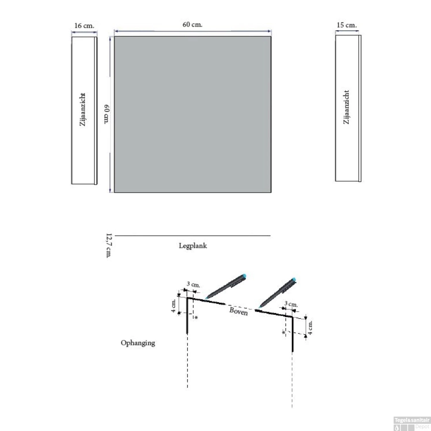 Spiegelkast Sanicare Qlassics 60 Cm 1 Deur Hoogglans Wit 5 Spiegelkast Sanicare Qlassics 60 Cm 1 Deur Hoogglans Wit - Afbeelding 5
